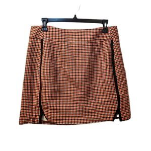 Maison‎ Jules Plaid Short Skirt Size 8